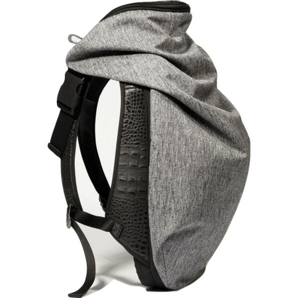 Cote&Ciel Nile Basalt Eco Yarn Backpack | Manganite Gray black travel bag large